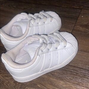 Adidas Kids White Sneakers